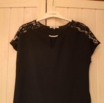 About You evening top with lace, black