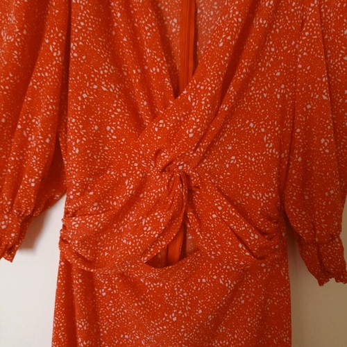 ASOS long dress xl like new, white and red