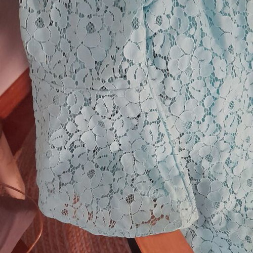 Mini lace dress turquoise Zig Zag new, size M