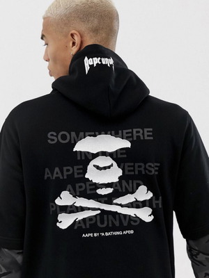 Aape By A Bathing Ape Hoodie new men's black, size M