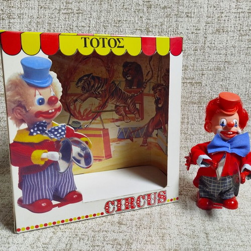 Totos Circus Go-Go Kiddy Wind-Up Toy New With Box