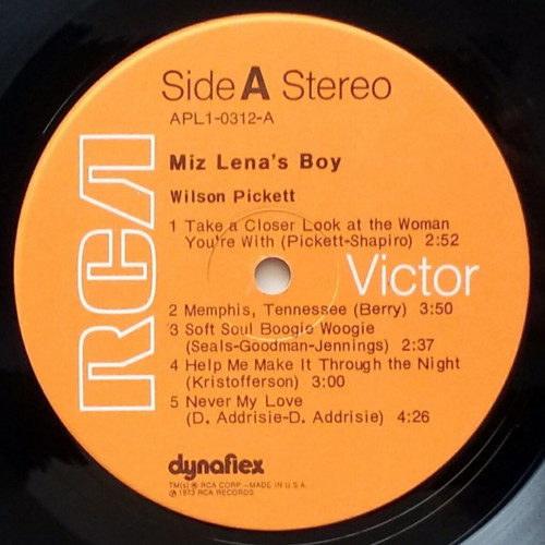 Wilson Pickett Miz Lena's Boy vinyl LP album