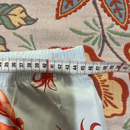 Swim shorts with crabs size XL new, orange and turquoise