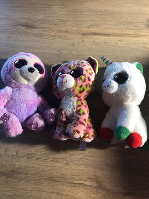 Ty λούτρινα μεταχειρισμένα, σετ 3 τεμαχίων σε άριστη κατάσταση