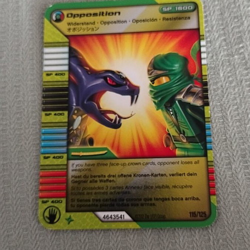 Lego Ninjago Opposition card like new, authentic