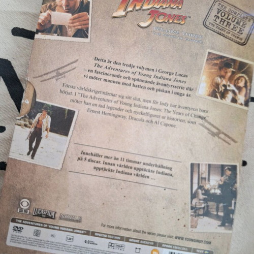 The Adventures of Young Indiana Jones Vol. 3 DVD set like new, adventure