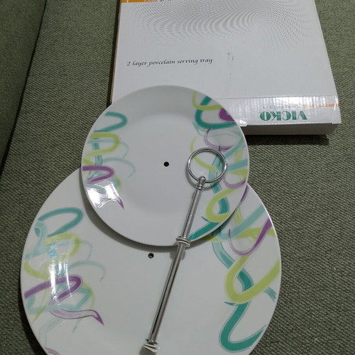 Vicko two-tier serving platter