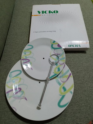 Vicko two-tier serving platter