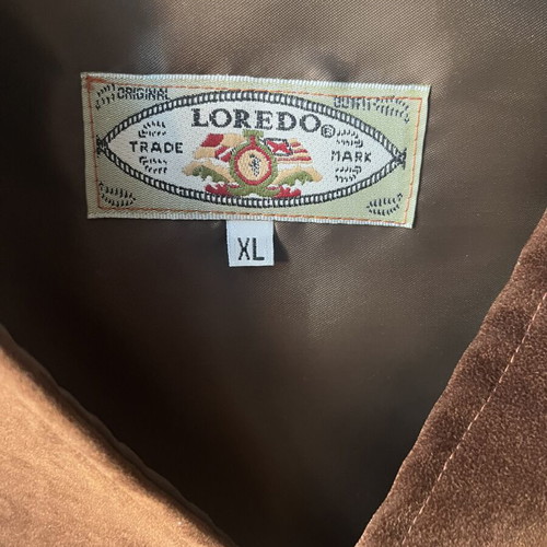 Vintage Loredo men's suede vest XL like new, brown
