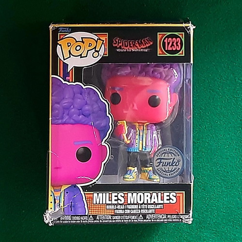 Funko POP! Marvel #1233 Miles Morales Blacklight Spider-Man like new
