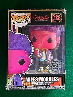 Funko POP! Marvel #1233 Miles Morales Blacklight Spider-Man like new
