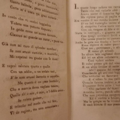 Book of Poems by Gasparo Gozzi used, Italian, Venice 1812 edition