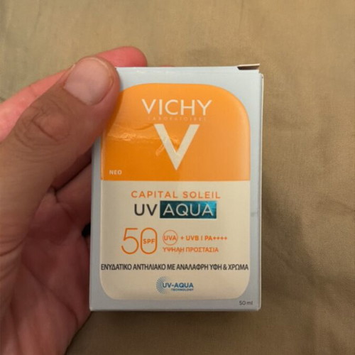 Vichy Capital Soleil UV Aqua SPF 50 tinted sunscreen