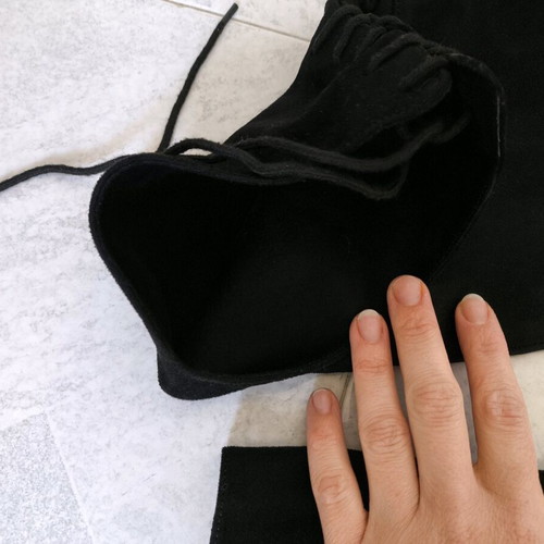 Black Suede Over The Knee Boots Size 38 like new