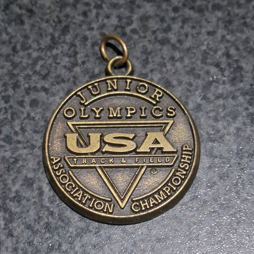 USATF Junior Olympics collectible medal used, official Adidas vintage product