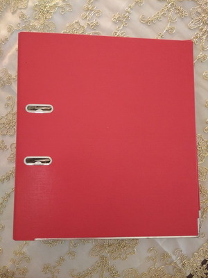 Office filing binders 2 pcs new, red and blue