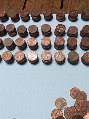 Ελληνικά κέρματα των 2 λεπτών του ευρώ, 400 τεμάχια