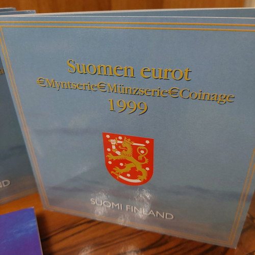 Triple official Finland euro set 1999-2000-2001 new
