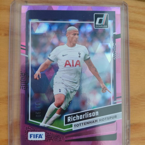Donruss 2023-24 Soccer Richarlison Tottenham Hotspur Diamond Parallel Card like new