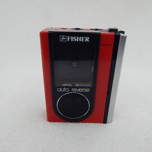 Fisher Stereo Cassette Player PH 35 with Sony headphones