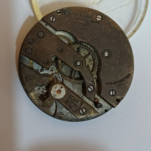 Metro watch movement used for parts Swiss chronometer