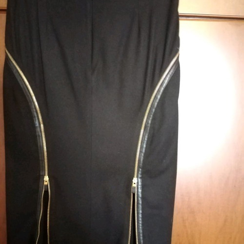 Alexander McQueen wool skirt used with leather details size 42