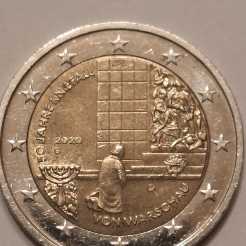 German commemorative 2 euro coins set like new, 4 pieces