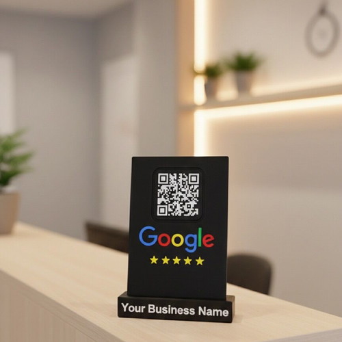 Review QR Stand new with custom business name
