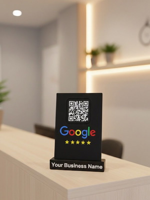 Review QR Stand new with custom business name