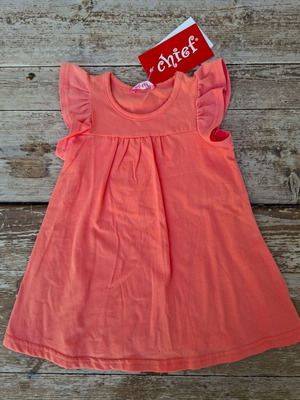 Chief Orange Cotton Dress New for Girl Size 1