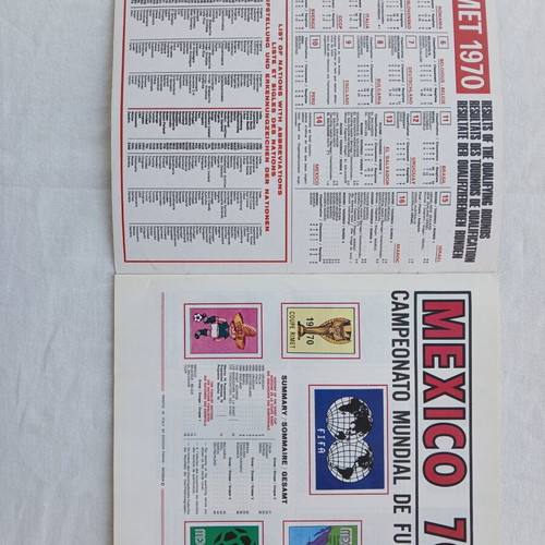 Panini Mexico 1970 Official Reprint Album like new