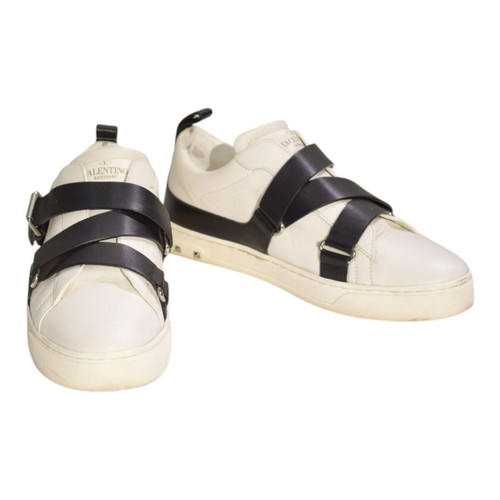 Valentino Garavani Rockstud leather sneakers EU 38 white black