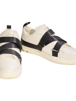 Valentino Garavani Rockstud leather sneakers EU 38 white black