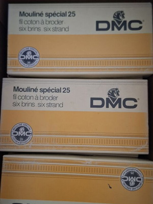 DMC mouline embroidery threads, new, assorted codes