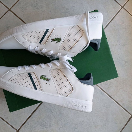 Lacoste men's white sport shoes size 44 new