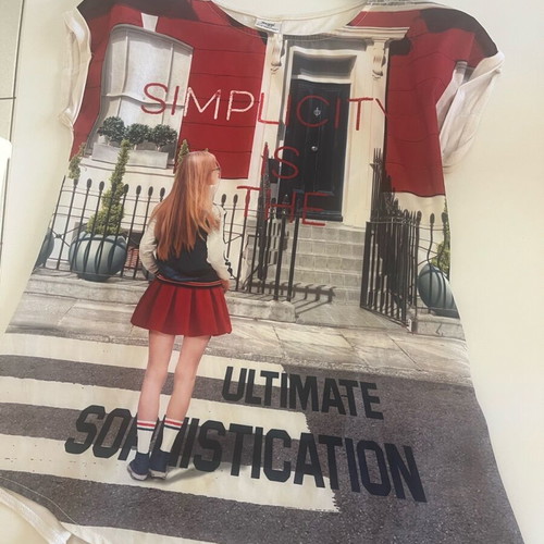 Mayoral girls' short-sleeve shirt size 14 like new