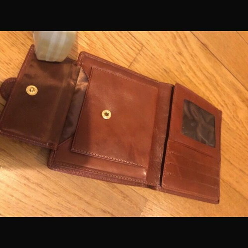 Karelias promotional wallet brown color like new, leather