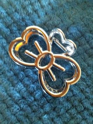 Klamer hair clip new silver color