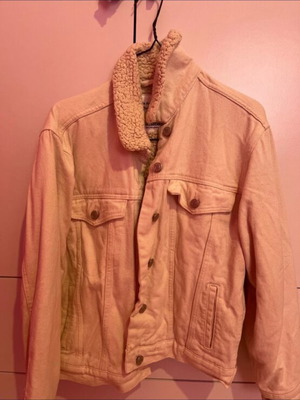 Pull & Bear denim jacket like new, beige, XS