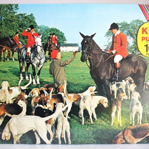Vintage 70's King Puzzle Dogs Horses 160 Pieces Puzzle Sealed New
