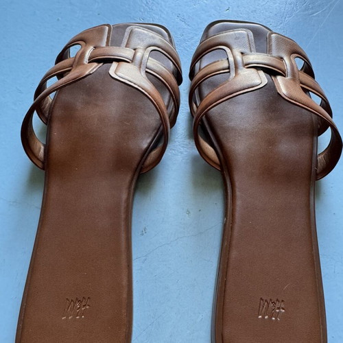H&M Brown Square Sandals size 38 like new