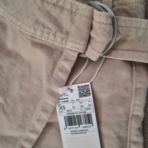 Mango denim skort new, beige, size XS
