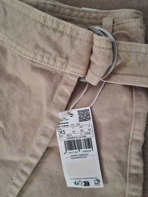Mango denim skort new, beige, size XS