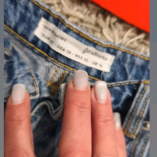 Zara denim shorts and top like new, blue