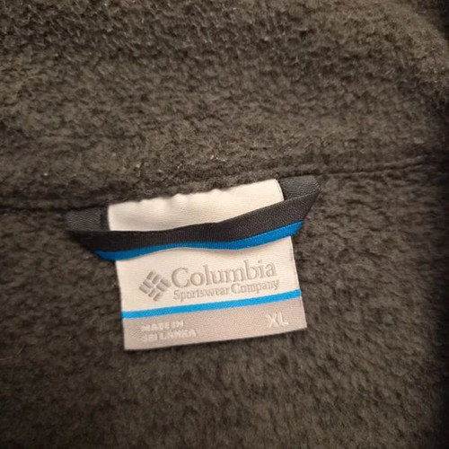 Columbia Sportswear men's fleece jacket, size XL, grey