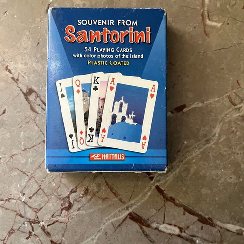 Santorini souvenir playing cards new