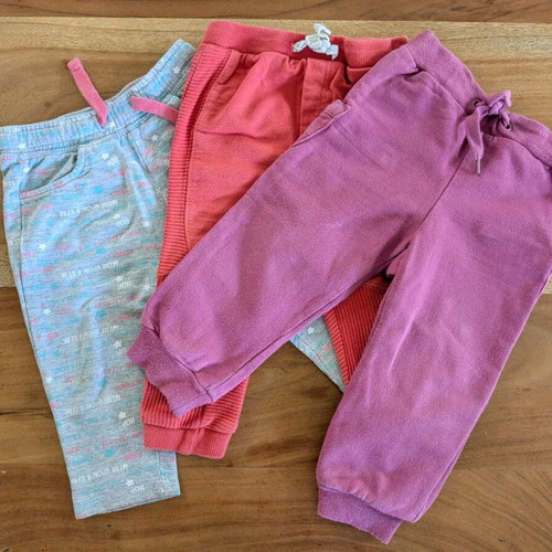 Pants used, pack of 3 for 80 cm