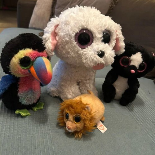 Ty stuffed toys like new, set of 4