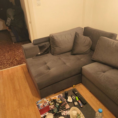 Corner sofa in U shape