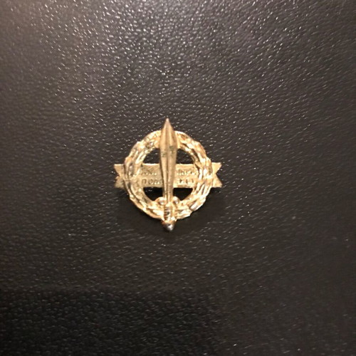 War Disabled Veteran Pin 1940-1945 used with 4 metal religious charms
